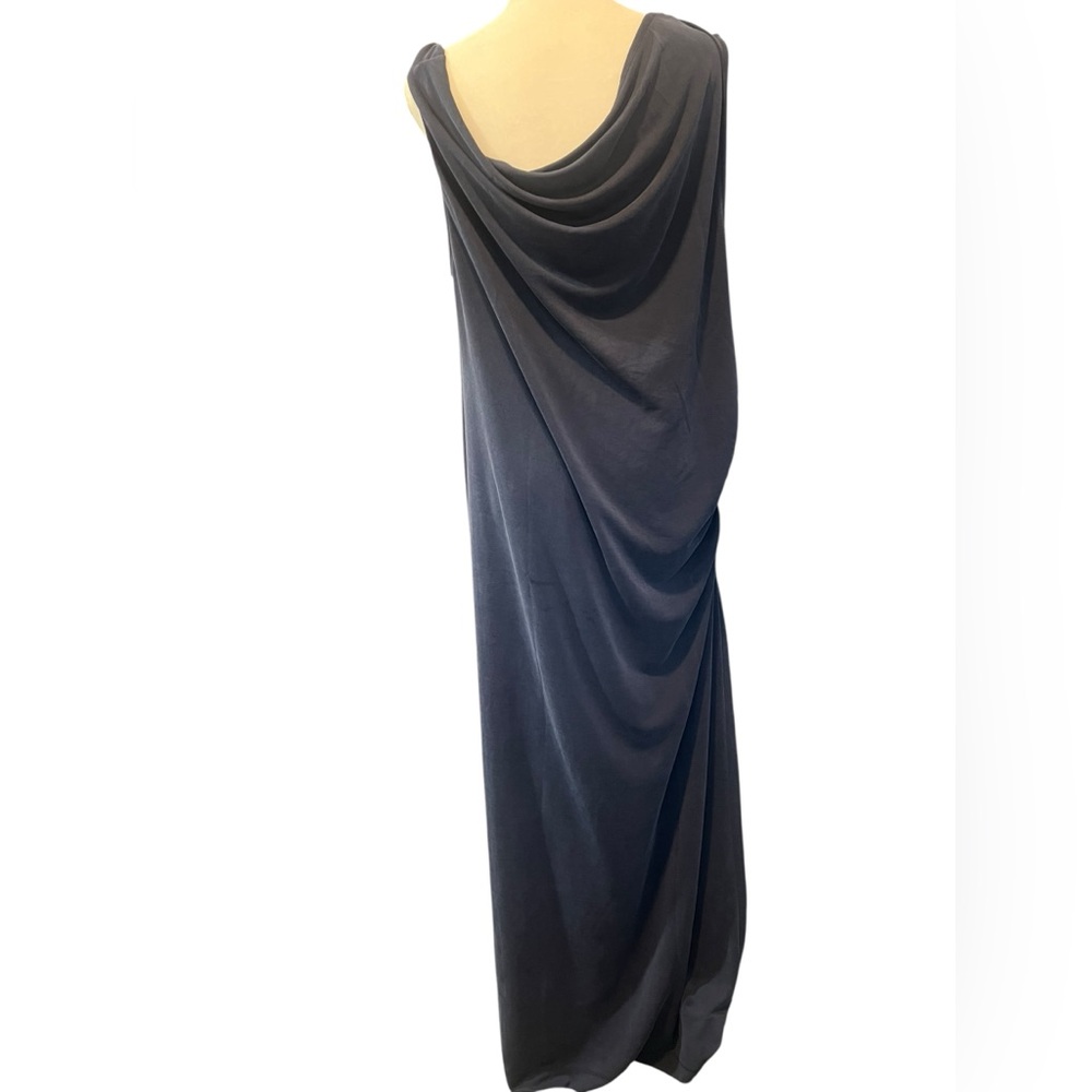 NWT Lou & Grey Sandwashed Modal Blend Navy Blue Shoulder Twist Dress - XL - Picture 8 of 11